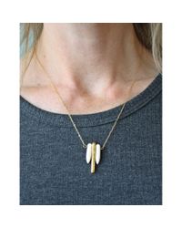 Spectrum | Metallic Triple Spike Necklace | Lyst