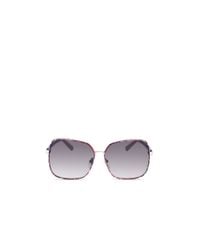 Diane von Furstenberg | Silver Alanna Animal Print Oversized Square Sunglasses | Lyst
