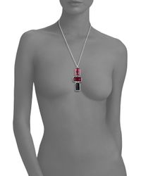 Ippolita | Pink Wonderland Harlow Semi-Precious Multi-Stone & Sterling Silver Linear Pendant Necklace | Lyst