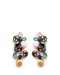 J.Crew | Multicolor Gem Cluster Earrings | Lyst