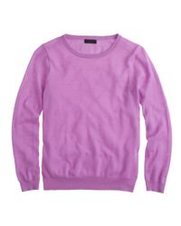 J.Crew | Purple Preorder Collection Featherweight Cashmere Longsleeve Tee | Lyst