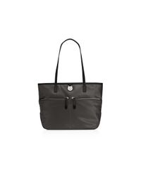 MICHAEL Michael Kors | Gray Tote - Kempton Mixed Material Medium Pocket | Lyst