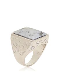 Marco Ta Moko | Blue Howlite Ring for Men | Lyst