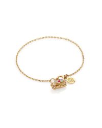 John Hardy | Metallic Naga Ruby, Diamond, Sterling Silver & 18k Yellow Gold Dragon Charm Bracelet | Lyst