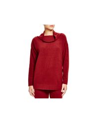 Natori | Red Brushed Long Sleeve Top | Lyst