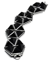 Eddie Borgo | Metallic Gunmetal Plate Bracelet | Lyst