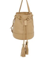See By Chloé | Natural Small Vicki Grained Leather Bucket Bag | Lyst