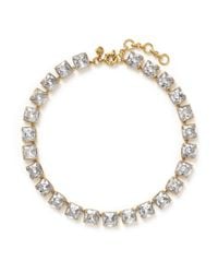 J.Crew | Metallic Crystal Cube Necklace | Lyst