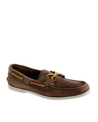 J.Crew | Brown Sperry Authentic Original 2-eye Broken-in Boat Shoes for Men | Lyst