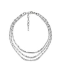 John Hardy | Metallic Bamboo Three Row Necklace | Lyst