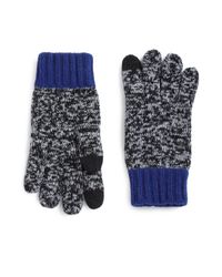 Saks Fifth Avenue | Blue Marled Wool-blend Texting Gloves for Men | Lyst