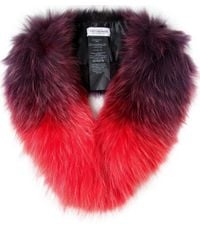 Yves Salomon Purple Tipped Fur Collar