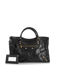 Balenciaga Black Giant 12 City Leather Tote