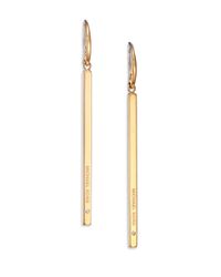 Michael Kors | Metallic Heritage Logo Bar Drop Earrings | Lyst