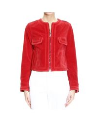 Mauro Grifoni | Red Split Leather Zipped Motor Jacket | Lyst
