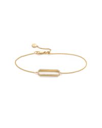Monica Vinader | Metallic Naida Rectangle Open Bracelet | Lyst
