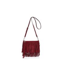 Rebecca Minkoff | Red Finn Suede Convertible Crossbody | Lyst