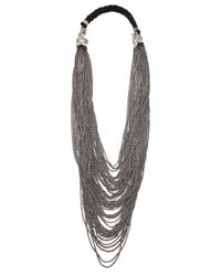 Emanuele Bicocchi Metallic Mesh Star Necklace