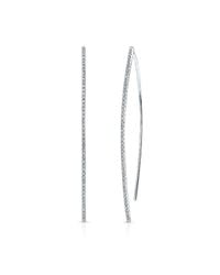 Anne Sisteron - Metallic 14kt White Gold Diamond Wishbone Earrings - Lyst
