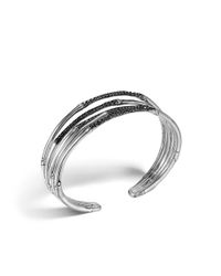 John Hardy | Metallic Bamboo Narrow Flex Cuff | Lyst