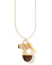 Banana Republic Metallic Charm Pendant Necklace