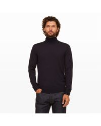 Club Monaco | Blue Fine Knit Merino Turtleneck for Men | Lyst