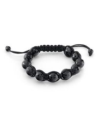 Anne Sisteron - Black Onyx Macrame Bracelet - Lyst