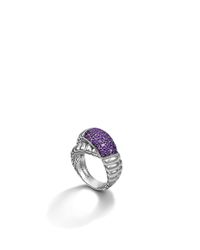 John Hardy | Purple Classic Chain Cross-over Ring | Lyst