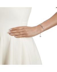 Monica Vinader | Gray Linear Diamond Chain Bracelet | Lyst
