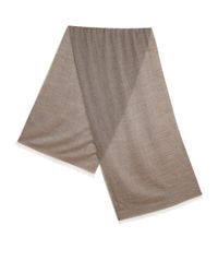 Isaia | Brown Dotted Cashmere & Silk Scarf for Men | Lyst