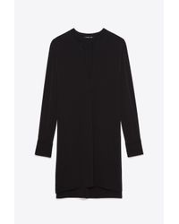 Helmut Lang | Blue Silk Tunic | Lyst