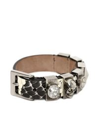 Alexander McQueen | White Metal Loop Bracelet | Lyst