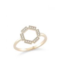 Dana Rebecca | Metallic Brielle Rose Diamond Ring In Gold | Lyst