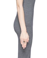 Erickson Beamon | Multicolor 'marchesa' Glitter Jewel Crystal Ring | Lyst