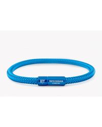 Tateossian - Soho Bracelet In Blue Copper Wire for Men - Lyst