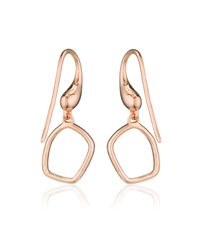 Monica Vinader | Metallic Riva Mini Diamond Hoop Earrings | Lyst
