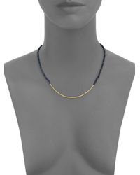 Gurhan | Metallic Rain Sapphire & 24k Yellow Gold Necklace | Lyst
