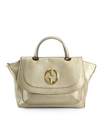 Gucci | Metallic Medium Top Zip Bag | Lyst