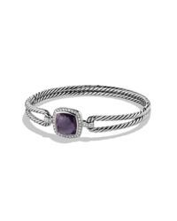 David Yurman | Metallic Albion Bracelet With Amethyst And Diamonds | Lyst