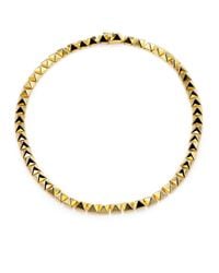 Eddie Borgo | Metallic Pyramid Link Necklace/Goldtone | Lyst
