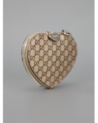 Gucci Heartshaped Purse in Brown | Lyst