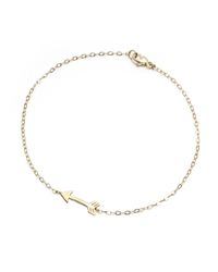 Lulu Frost - Metallic Code 14Kt Arrow Bracelet - Lyst