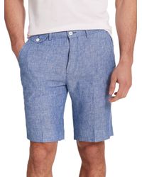 Polo Ralph Lauren | Blue Straight-fit Briton Chambray Shorts for Men | Lyst