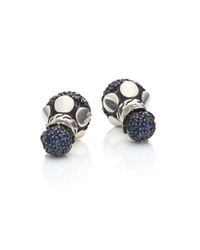 John Hardy | Dot Blue Sapphire & Sterling Silver Double-sided Stud Earrings | Lyst