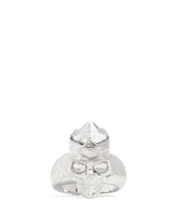 Alexander McQueen | Metallic Crystal Crown Skull Ring | Lyst