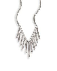 Marc By Marc Jacobs | Metallic Beat It Pointer Fringe Necklace | Lyst