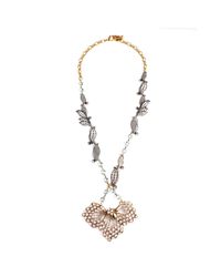 Lulu Frost - Metallic Vine Cactus Flower Necklace - Lyst