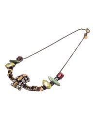 Iosselliani - Metallic Rhinestones Necklace - Lyst