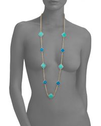 ABS By Allen Schwartz | Metallic Seaglass Brights Station Necklace | Lyst