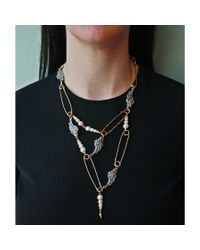 Lulu Frost | Metallic Kinship Pearl Necklace | Lyst